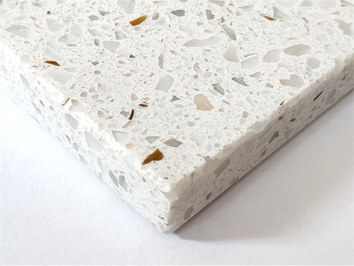 Artificial white quartz stone slab (4)