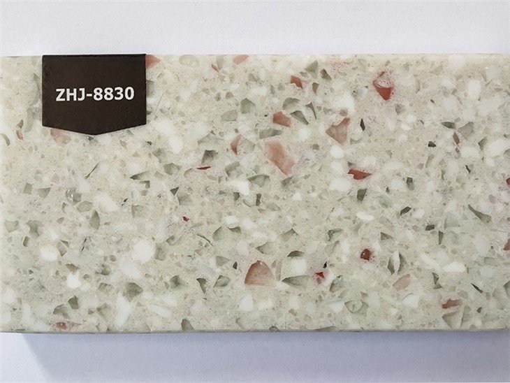 Engineered glass quartz stone slab (2)