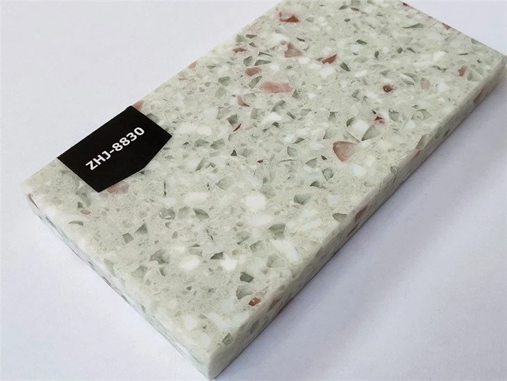 Engineered glass quartz stone slab (3)