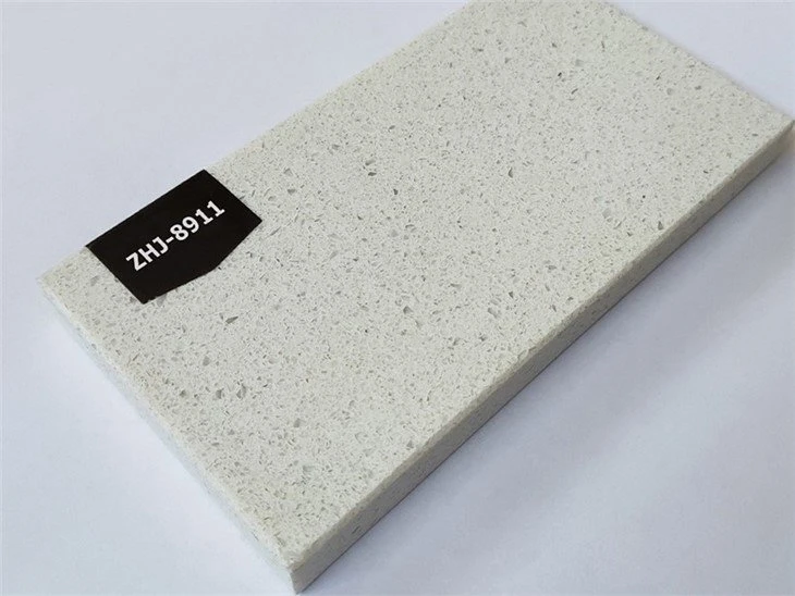 Jazz white small grain quartz stone slab (3)